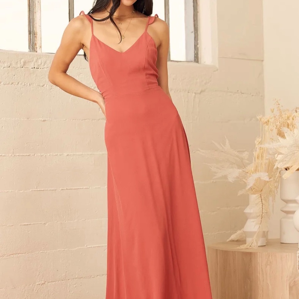 Meteoric Rise Rusty Rose Maxi Dress